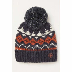 Fat Face FatFace Blue Fairisle Beanie -FatFaceshop unnamed file 3742