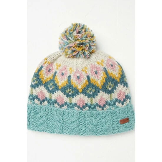 unnamed-file-3752.jpg Fat Face FatFace Green Skye Fairisle Beanie -FatFaceshop unnamed file 3752