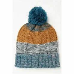 Fat Face FatFace Green Arlo Colour Twist Beanie -FatFaceshop unnamed file 3757