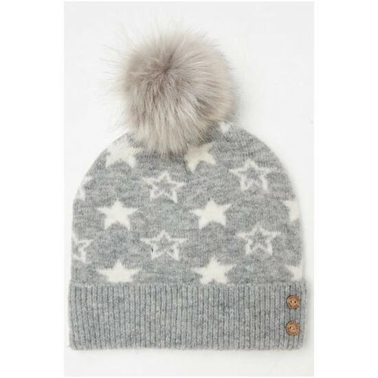 unnamed-file-3758.jpg Fat Face FatFace Grey Star Boucle Hat -FatFaceshop unnamed file 3758