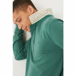 Fat Face FatFace Green Plain Rugby T-Shirt -FatFaceshop unnamed file 376