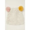 Fat Face FatFace Natural Double Pom Beanie