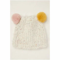 Fat Face FatFace Natural Double Pom Beanie -FatFaceshop unnamed file 3784