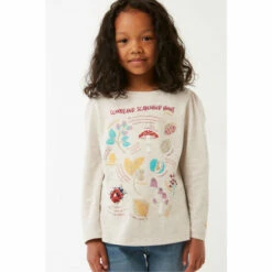 Fat Face FatFace Natural Toadstool Graphic T-Shirt