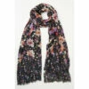 Fat Face FatFace Artisan Bird Print Black Scarf -FatFaceshop unnamed file 3918