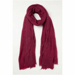 Fat Face FatFace Purple Plain Crinkle Scarf -FatFaceshop unnamed file 3936