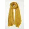Fat Face FatFace Yellow Plain Crinkle Scarf -FatFaceshop unnamed file 3944