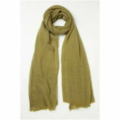 Fat Face FatFace Green Plain Crinkle Scarf -FatFaceshop unnamed file 3953