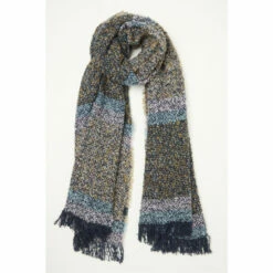 Fat Face FatFace Blue Lizzie Bouclé Scarf