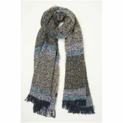 Fat Face FatFace Blue Lizzie Bouclé Scarf -FatFaceshop unnamed file 3962
