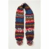 Fat Face FatFace Blue Fairisle Scarf