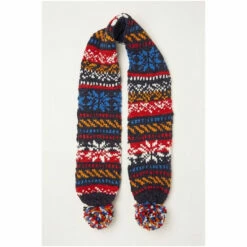 Fat Face FatFace Blue Fairisle Scarf