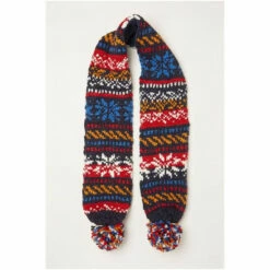 Fat Face FatFace Blue Fairisle Scarf 5 Fat Face FatFace Blue Fairisle Scarf -FatFaceshop unnamed file 3970