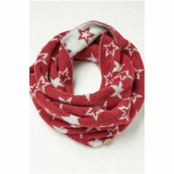 Fat Face FatFace Red Star Snood Scarf
