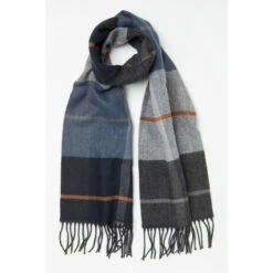 Fat Face FatFace Blue Oscar Check Scarf