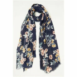 Fat Face FatFace Large Blue Floral Bloom Scarf -FatFaceshop unnamed file 3991