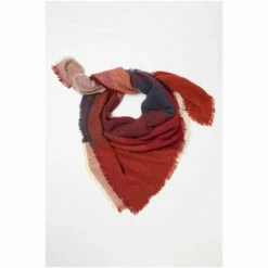 Fat Face FatFace Red Anya Square Check Scarf -FatFaceshop unnamed file 3997