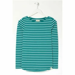 Fat Face FatFace Green Organic Cotton Breton T-Shirt -FatFaceshop unnamed file 4