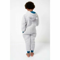 Fat Face FatFace Grey Wolf Onesie -FatFaceshop unnamed file 4005