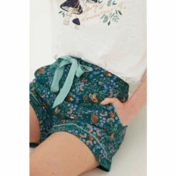 Fat Face FatFace Green Jenny Print Pyjama Shorts -FatFaceshop unnamed file 4012