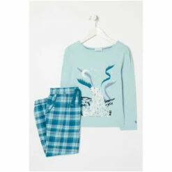 Fat Face FatFace Blue Perry Polar Bear Pyjama Set -FatFaceshop unnamed file 4042