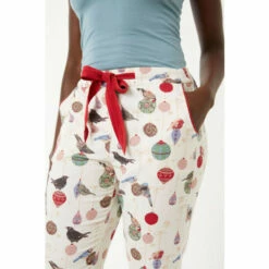 Fat Face FatFace Natural Eva Birds On Baubles Pyjamas -FatFaceshop unnamed file 4050