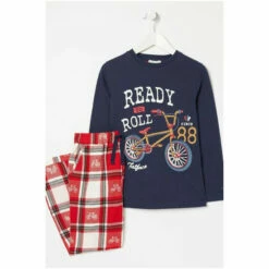 Fat Face FatFace Blue Bike Pyjama Set -FatFaceshop unnamed file 4081