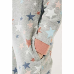 Fat Face FatFace Grey Sweat Star Onesie 4 Fat Face FatFace Grey Sweat Star Onesie -FatFaceshop unnamed file 4084