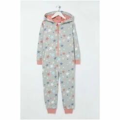 Fat Face FatFace Grey Sweat Star Onesie 6 Fat Face FatFace Grey Sweat Star Onesie -FatFaceshop unnamed file 4086