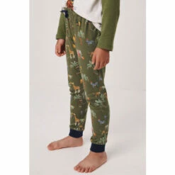 Fat Face FatFace Green Wild Animals Pyjama Set -FatFaceshop unnamed file 4092