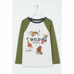 Fat Face FatFace Green Wild Animals Pyjama Set -FatFaceshop unnamed file 4095