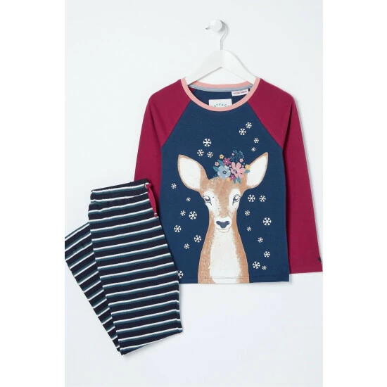 unnamed-file-4101.jpg Fat Face FatFace Blue Delilah Deer Pyjamas Set -FatFaceshop unnamed file 4101