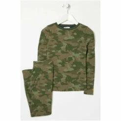 Fat Face FatFace Green Camo Snug Pyjama Set -FatFaceshop unnamed file 4117