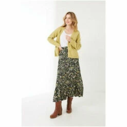 Fat Face FatFace Black Naomi Forest Midi Skirt