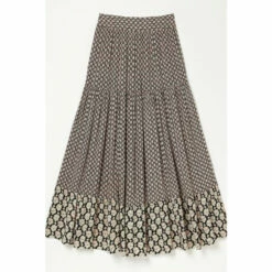 Fat Face Skye Woodblock Black Maxi Skirt -FatFaceshop unnamed file 4141