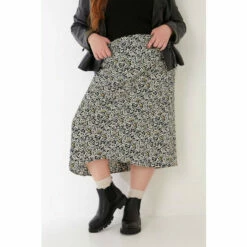 Fat Face FatFace Marley Mono Floral Black Midi Skirt -FatFaceshop unnamed file 4150