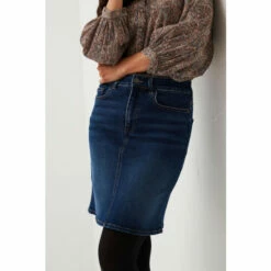 Fat Face FatFace Blue Hope Denim Skirt