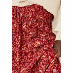 Fat Face FatFace Red Sienna Floral Craft Midi Skirt -FatFaceshop unnamed file 4160