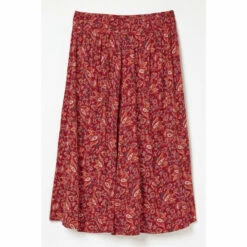 Fat Face FatFace Red Sienna Floral Craft Midi Skirt -FatFaceshop unnamed file 4161