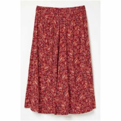 Fat Face FatFace Red Sienna Floral Craft Midi Skirt -FatFaceshop unnamed file 4162