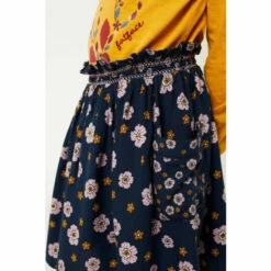 Fat Face FatFace Blue Mixed Floral Print Skirt -FatFaceshop unnamed file 4174