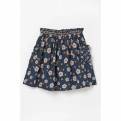 Fat Face FatFace Blue Mixed Floral Print Skirt -FatFaceshop unnamed file 4175