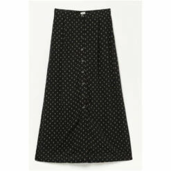 Fat Face FatFace Hayward Geo Black Midi Skirt
