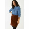 Fat Face FatFace Eliza Brown Suede Skirt -FatFaceshop unnamed file 4191