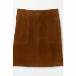 Fat Face FatFace Eliza Brown Suede Skirt -FatFaceshop unnamed file 4193