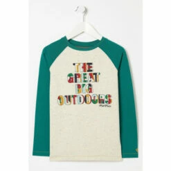 Fat Face FatFace Green Great Outdoors T-Shirt -FatFaceshop unnamed file 420