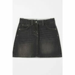 Fat Face FatFace Grey Denim Embroidered Rainbow Skirt -FatFaceshop unnamed file 4203