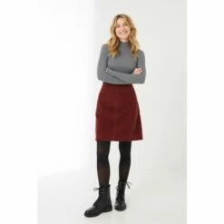 Fat Face FatFace Red Ella Cord Skirt