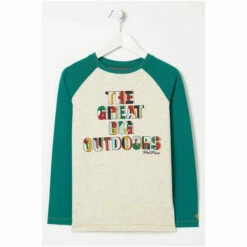 Fat Face FatFace Green Great Outdoors T-Shirt -FatFaceshop unnamed file 421