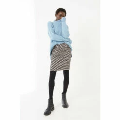 Fat Face FatFace Jennie Woodblock Black Jersey Skirt